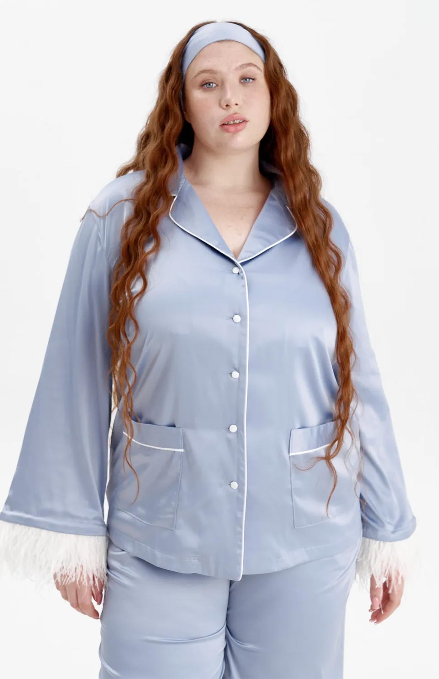Celestial Bride | Baby Blue Bridal Loungewear