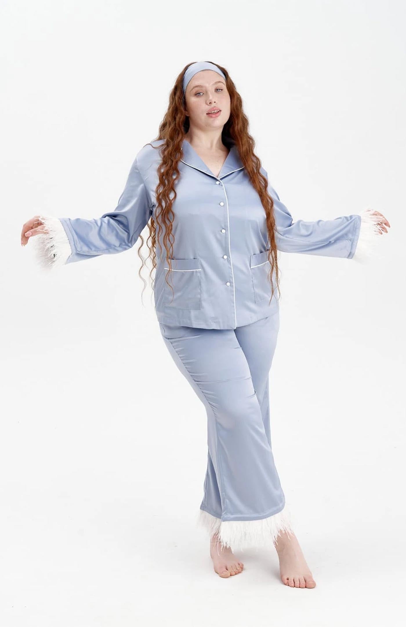 Celestial Bride | Baby Blue Bridal Loungewear