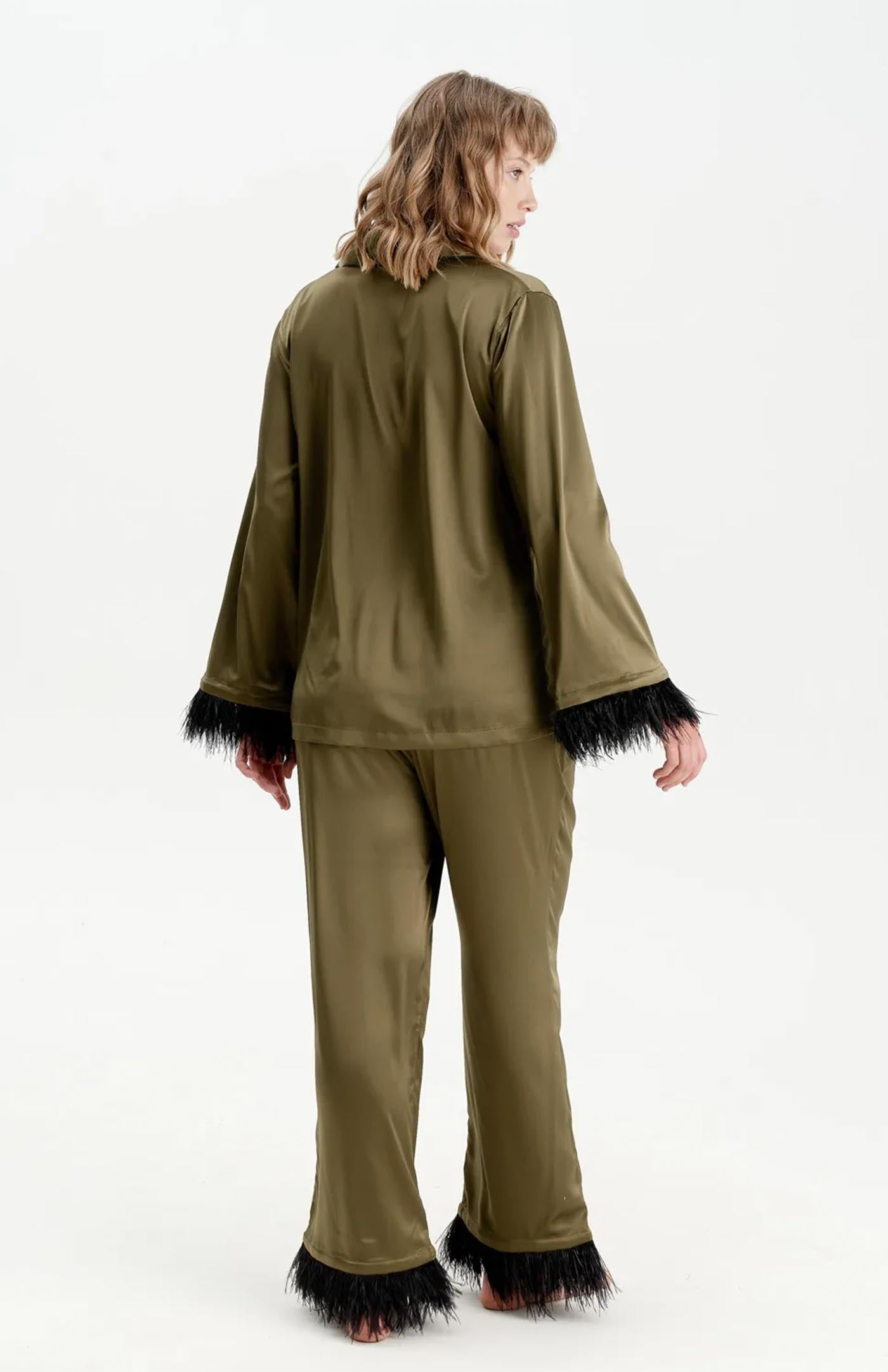 Green Goddess |Olive Bridal Loungewear