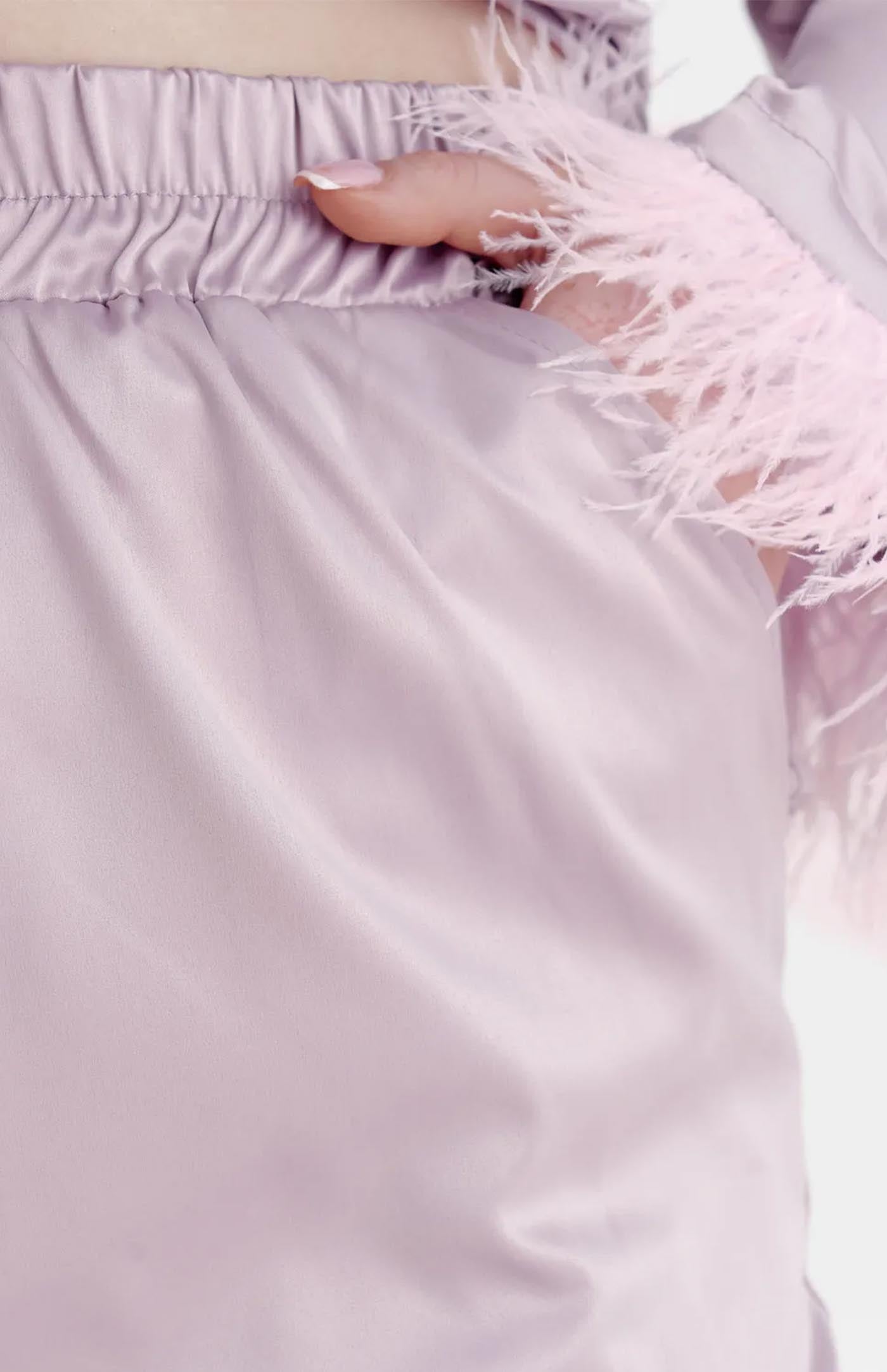 Bridal Lavender Bliss | Lavender Feather Bridal Loungewear