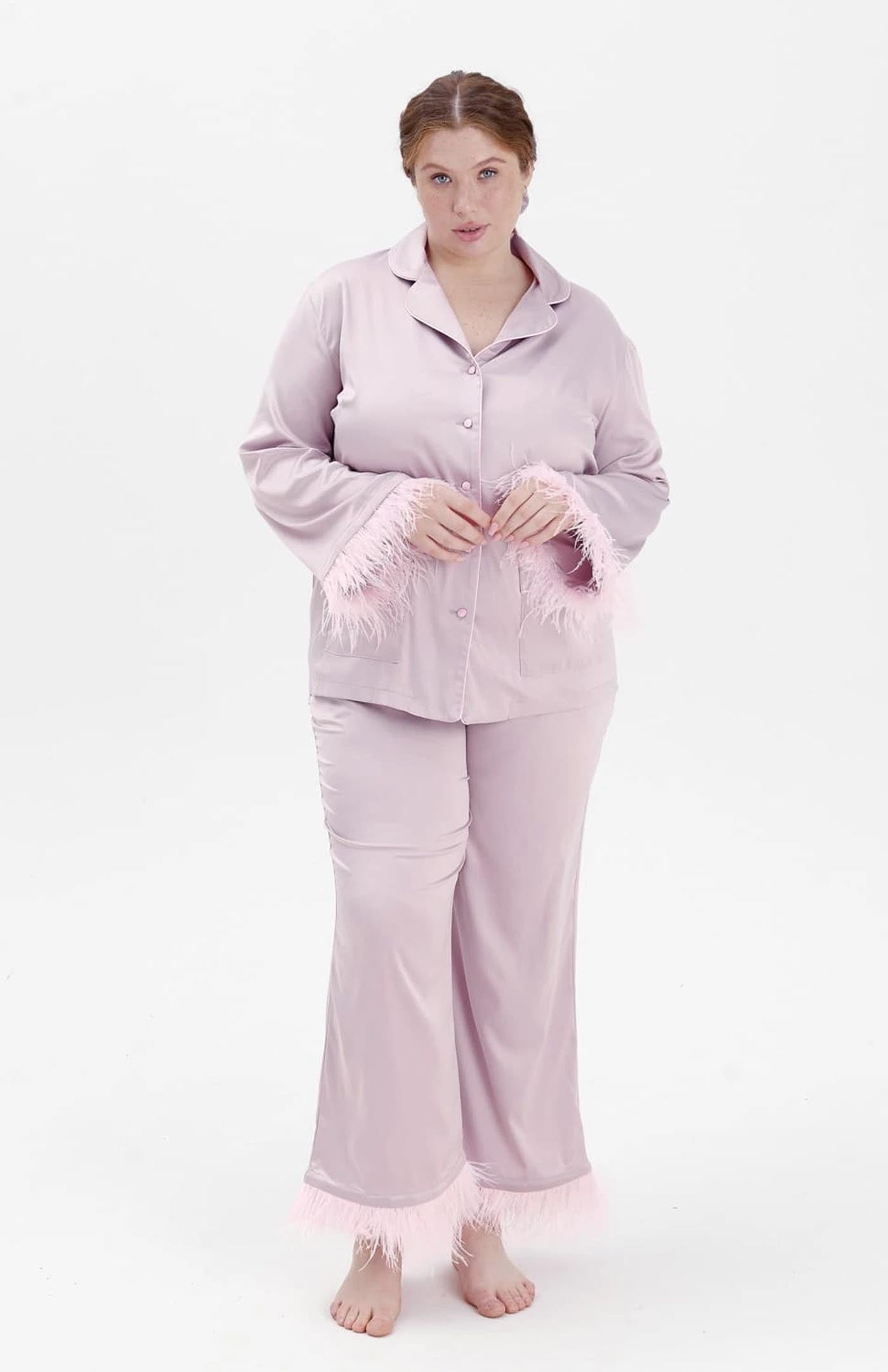 Bridal Lavender Bliss | Lavender Feather Bridal Loungewear