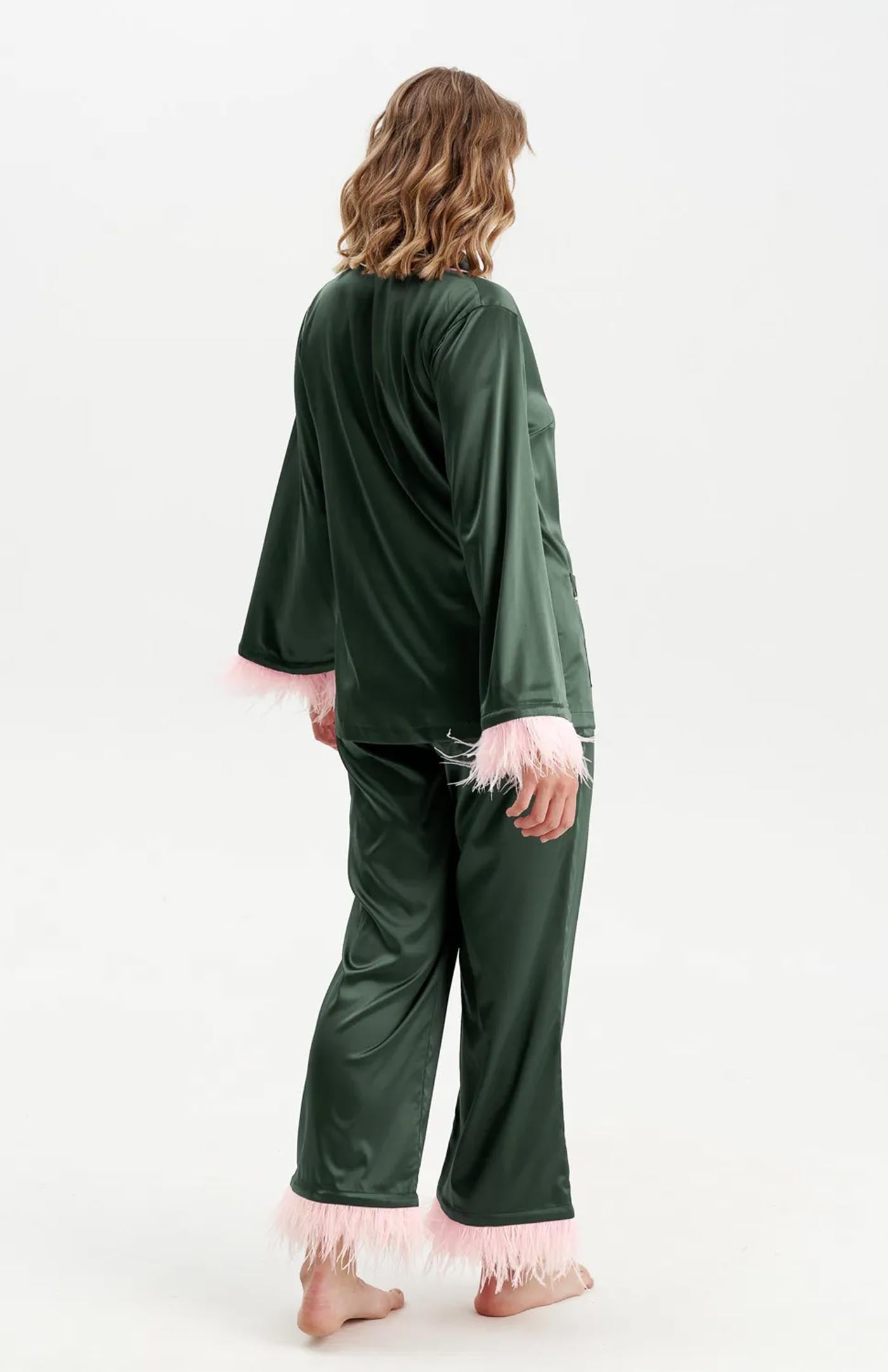 Pink Martini | Green & Pink Bridal Loungewear