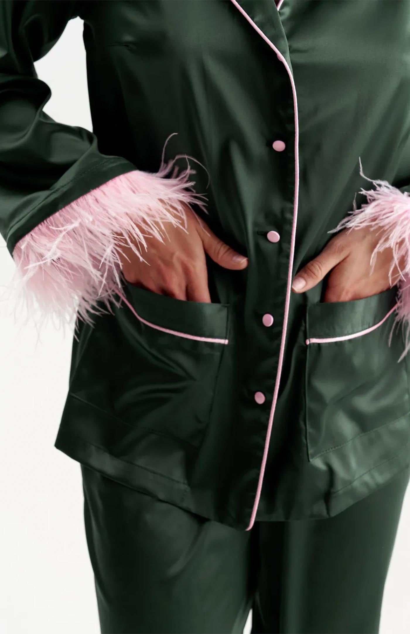 Pink Martini | Green & Pink Bridal Loungewear