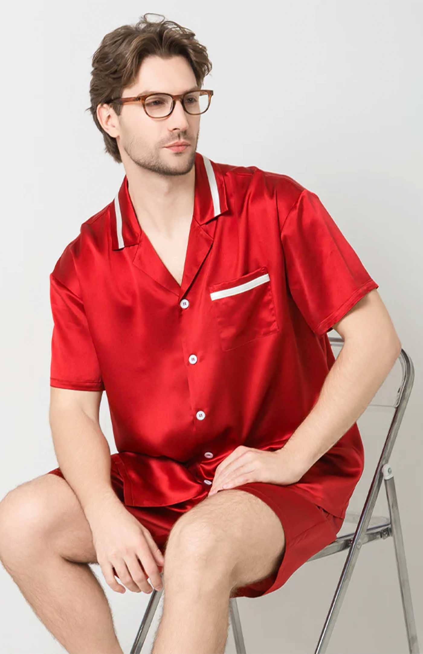 Red Dominion | Red Satin Set