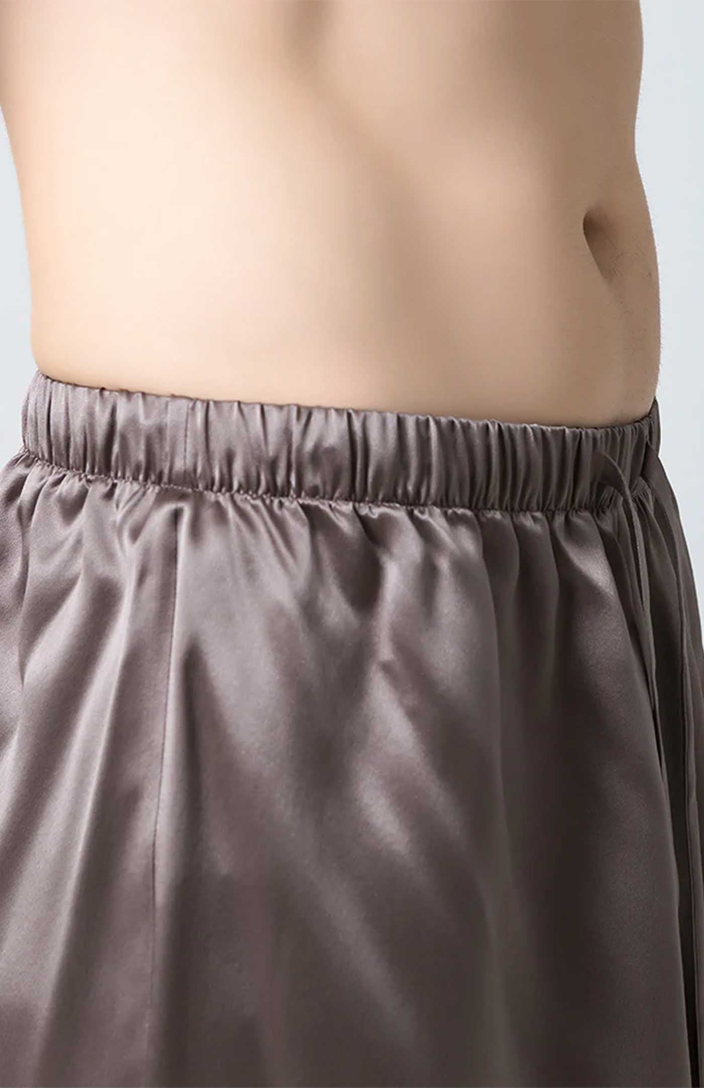 Titan Silk | Charcoal Set Satin Loungewear Set