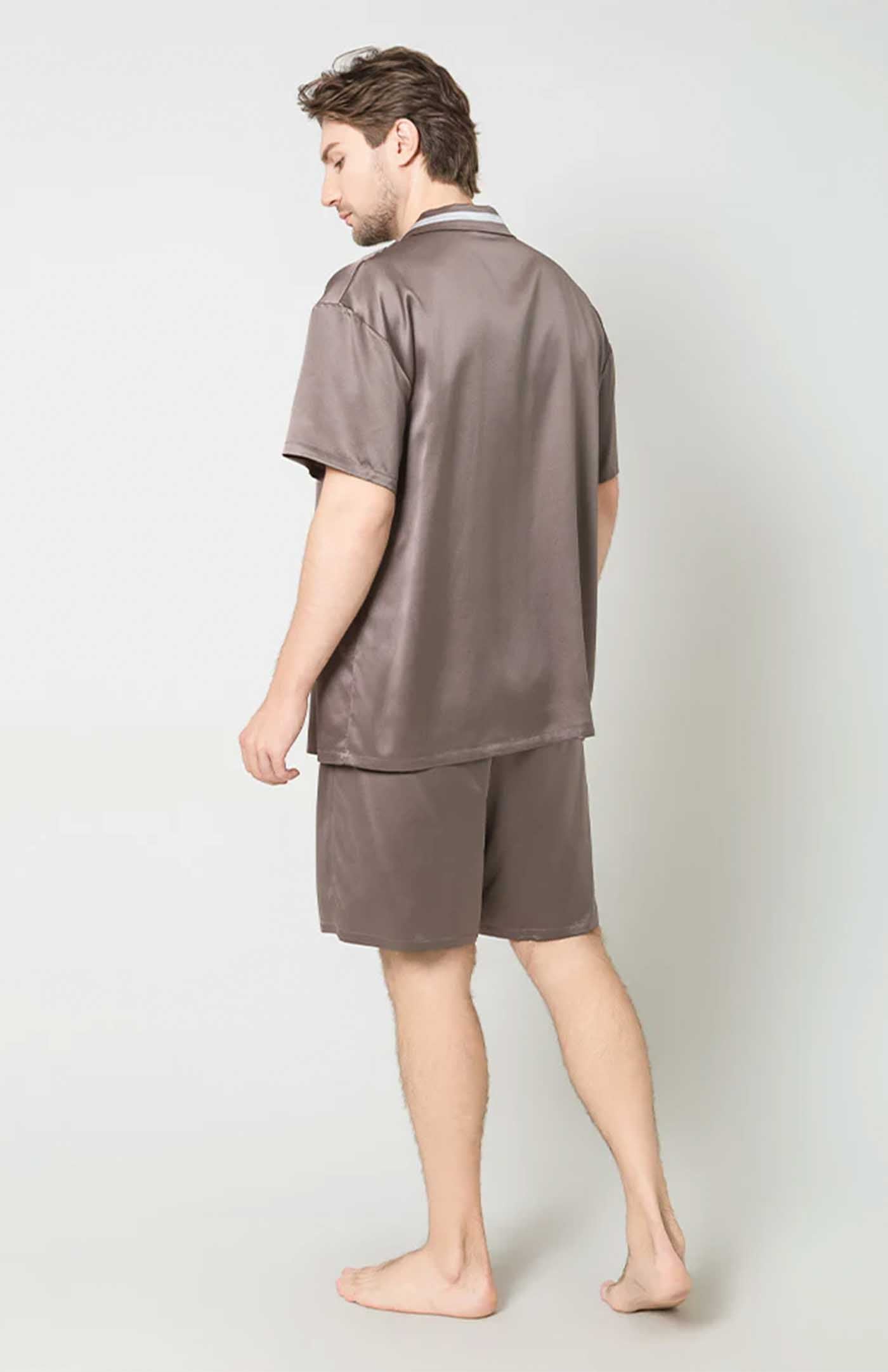 Titan Silk | Charcoal Set Satin Loungewear Set