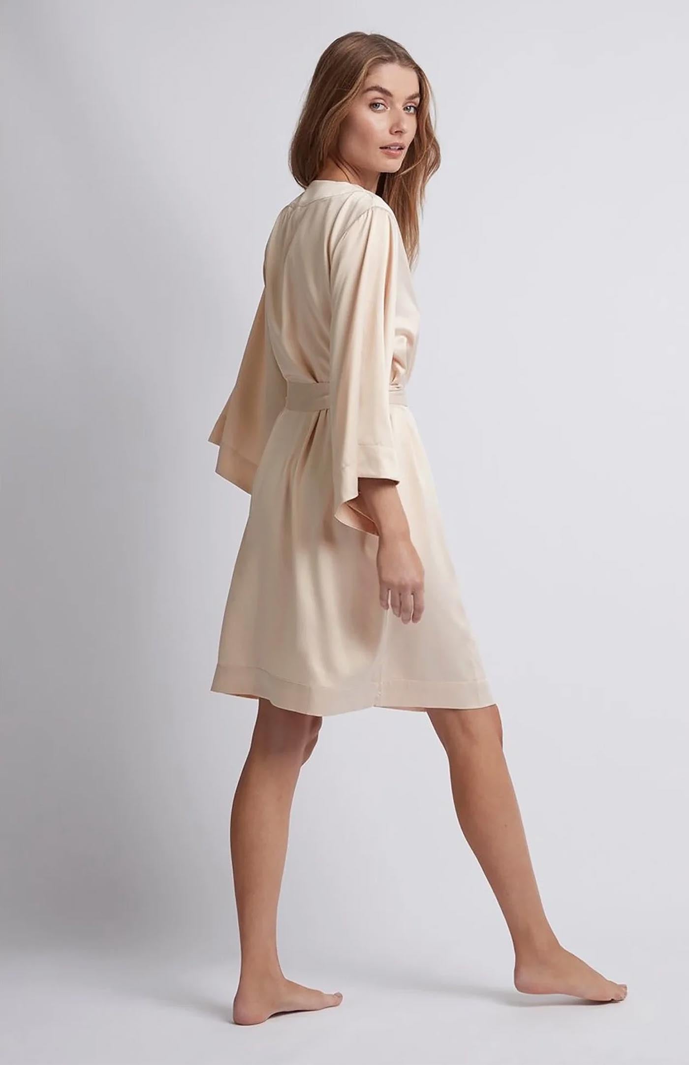 Golden Glow | Gold Satin Robe