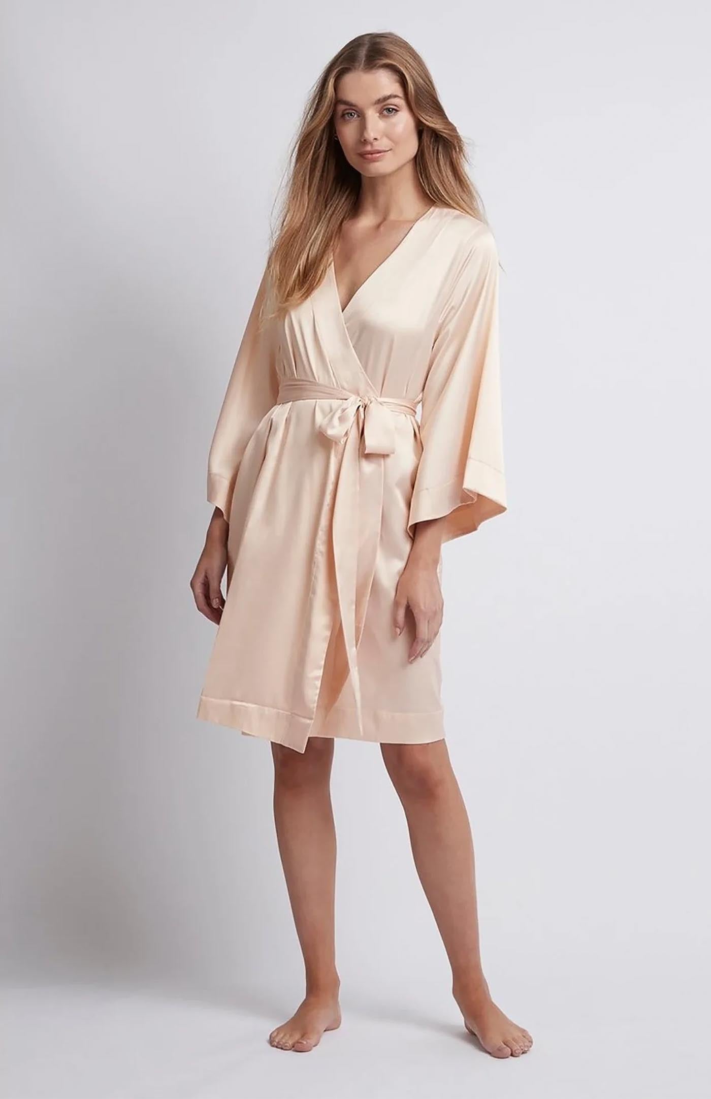 Golden Girl | Gold Satin Robe