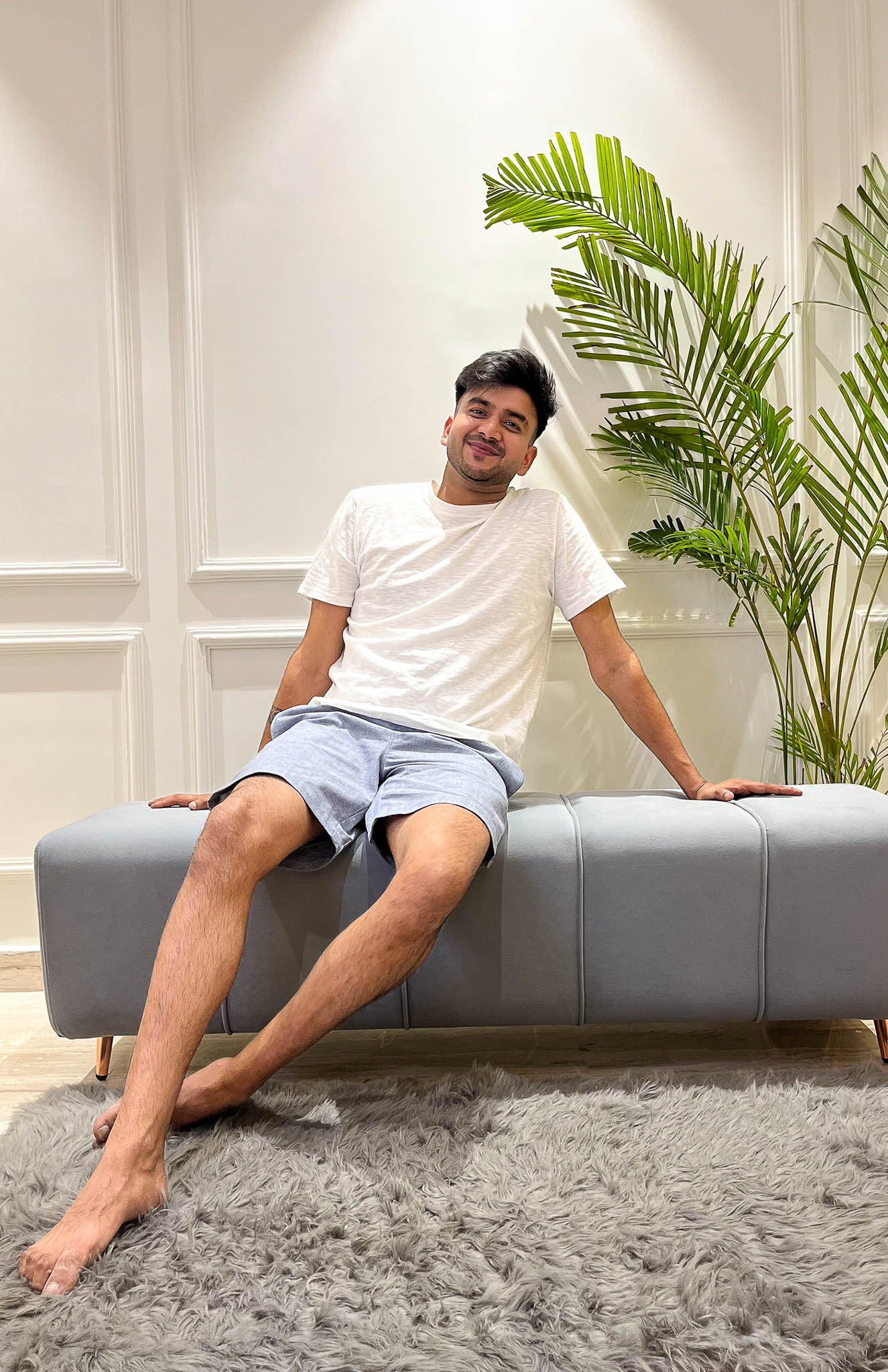 Comfy White Co Ord Set for Men  | Luxeliv