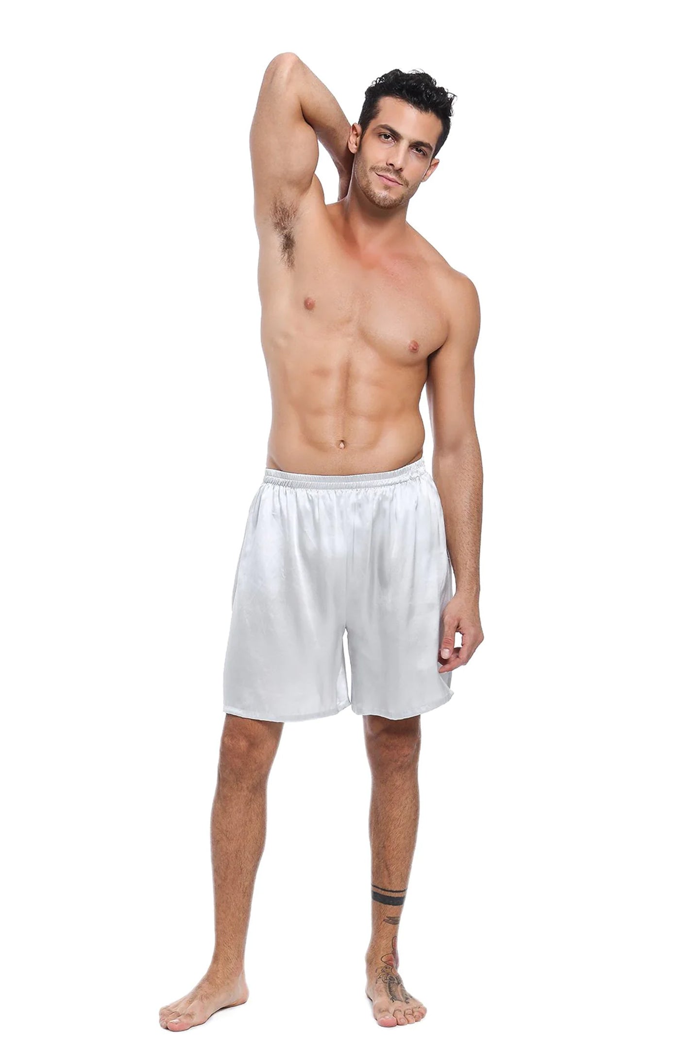 Arctic Warrior White Satin Touch Men's Comfort Boxers