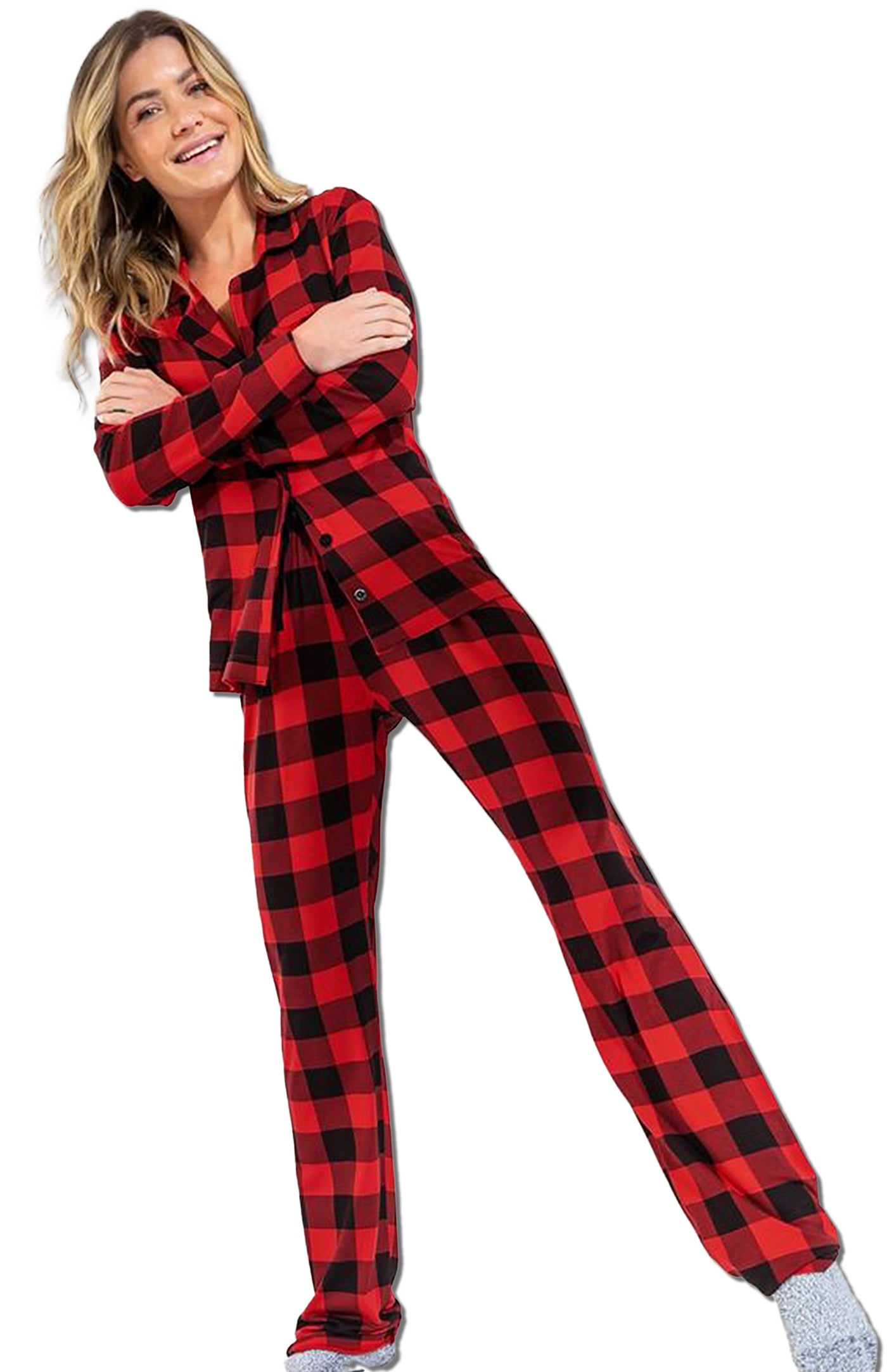 Crimson Comfort Chic Loungewear Set