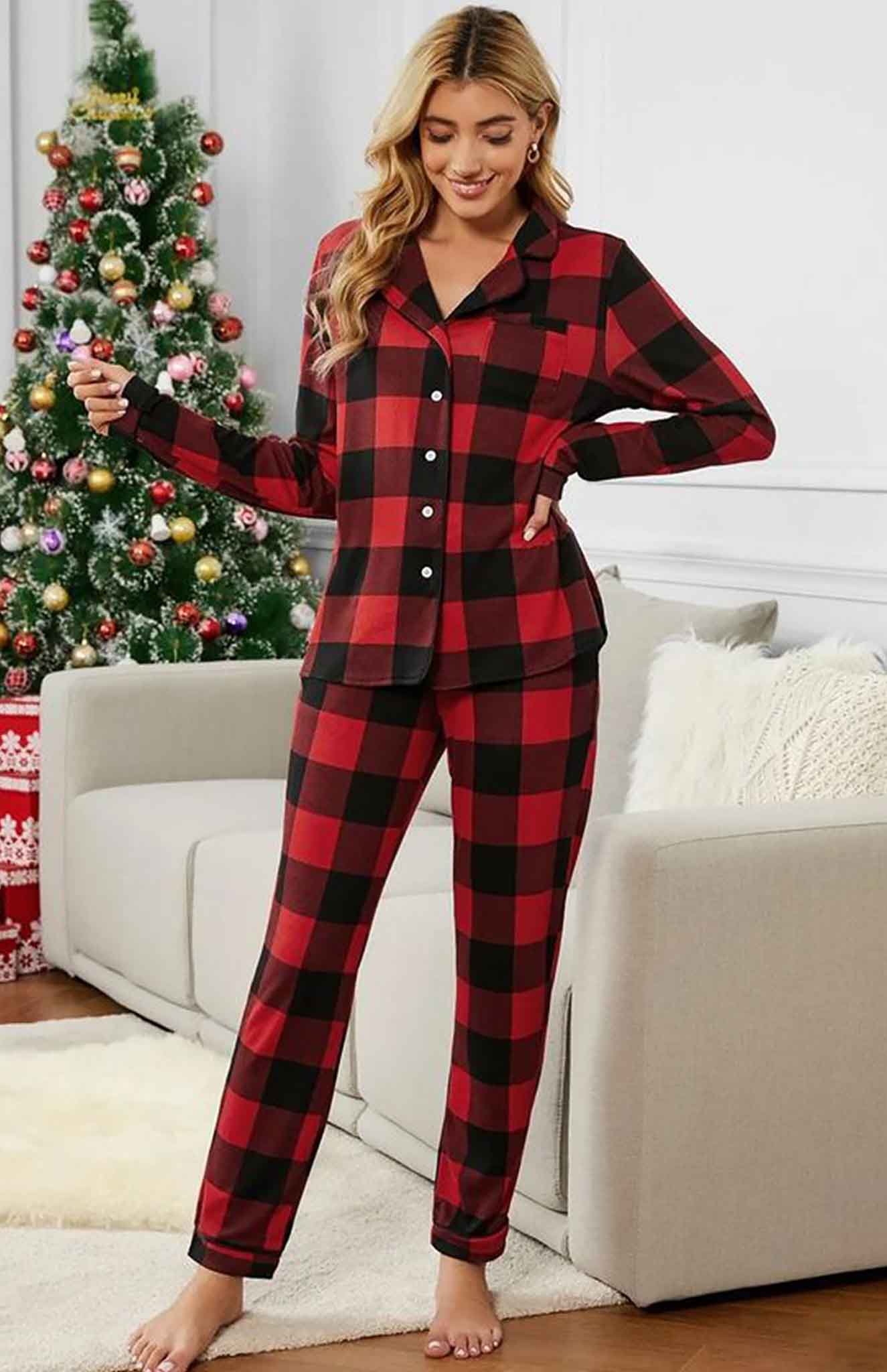 Crimson Comfort Chic Loungewear Set