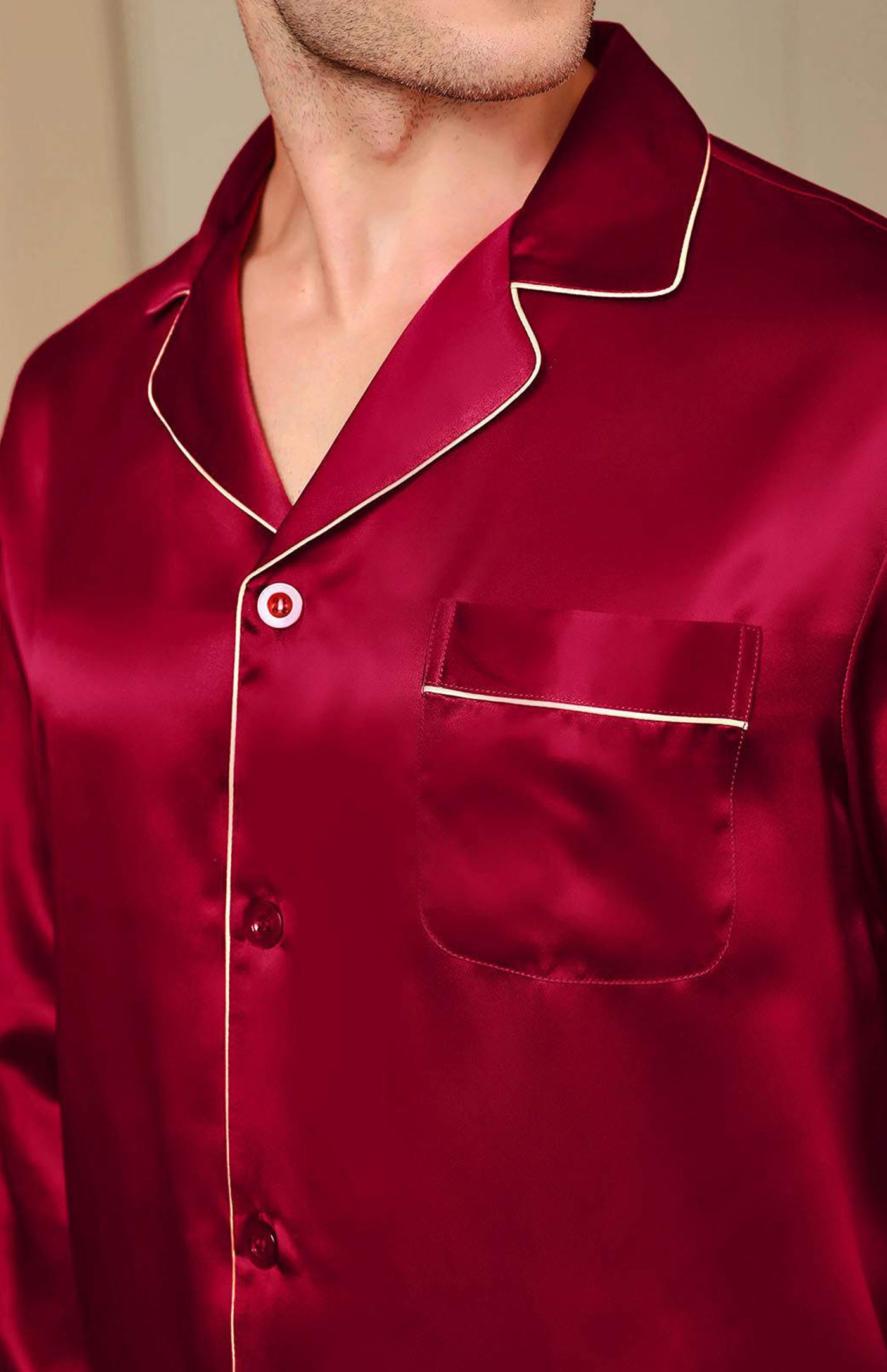 Regal Red | RED SATIN LOUNGEWEAR SET