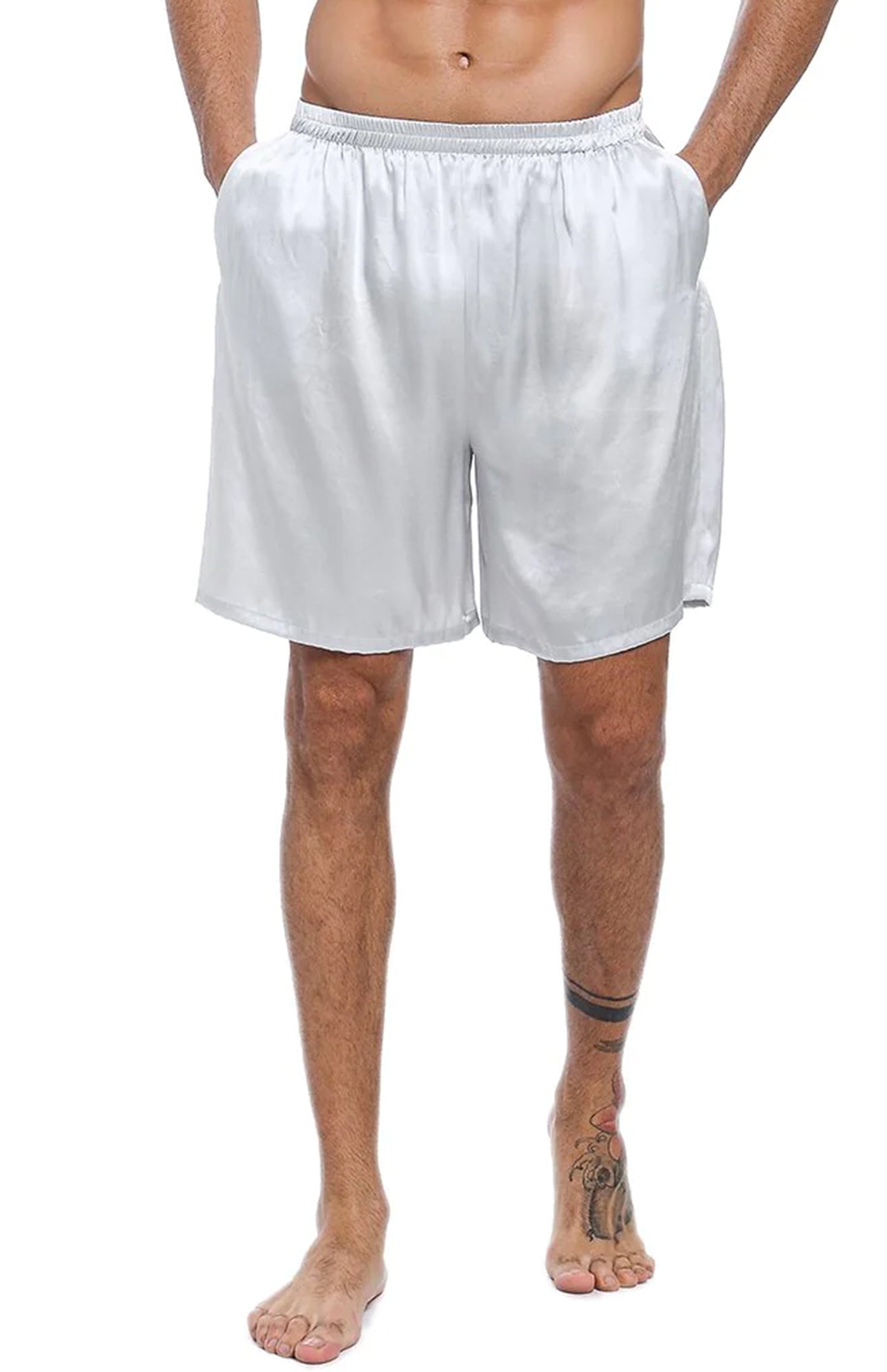 Arctic Warrior White Satin Touch Men's Comfort Boxers