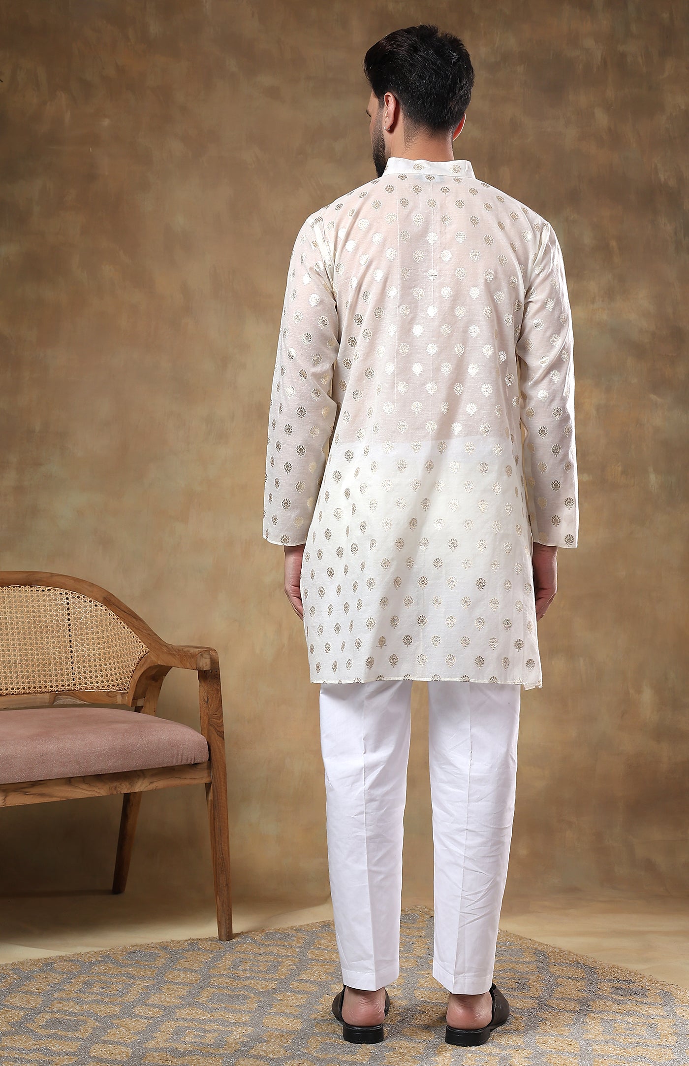 Zardozi Charm | Chanderi Raw Silk Kurta