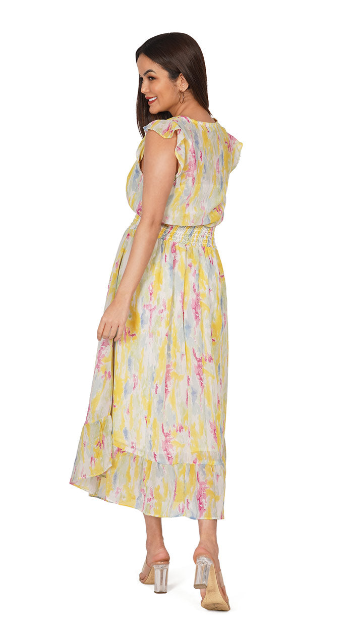 Abstract-Printed-Summer-Slim-Fit-Yellow-Maxi-Dress-Women_s-Summer-Dress