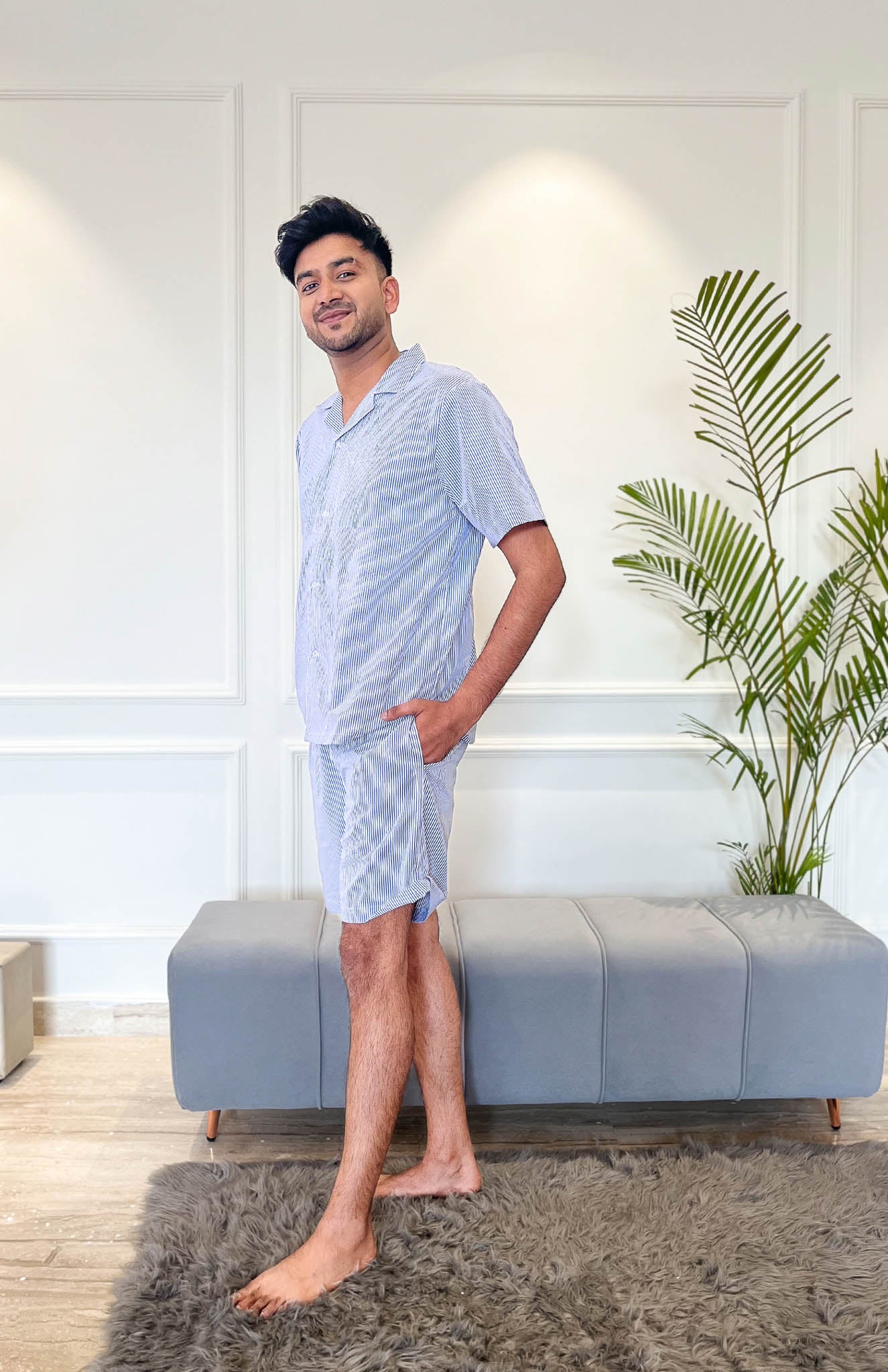 Blue-LIT | Lounge Wear Set | 100% Cotton