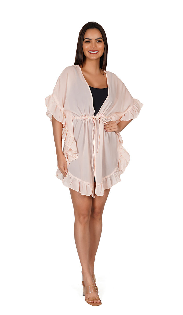 Maternity Tie Front Beach Cover Up