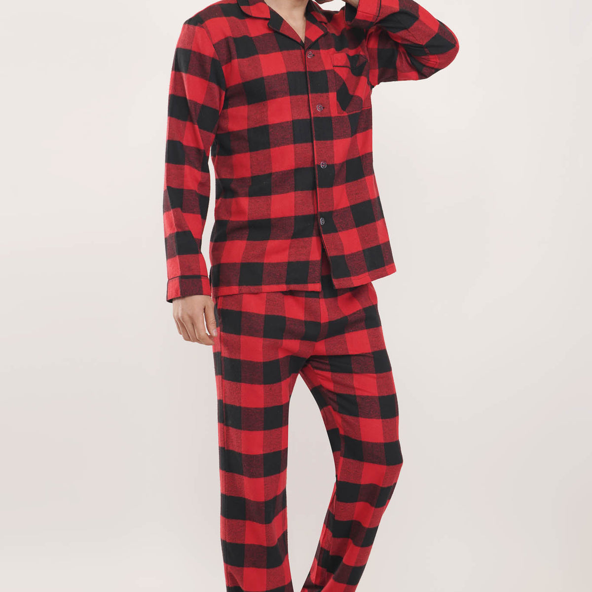 Wunderlove by Westside Red Plaid Checked Pyjamas