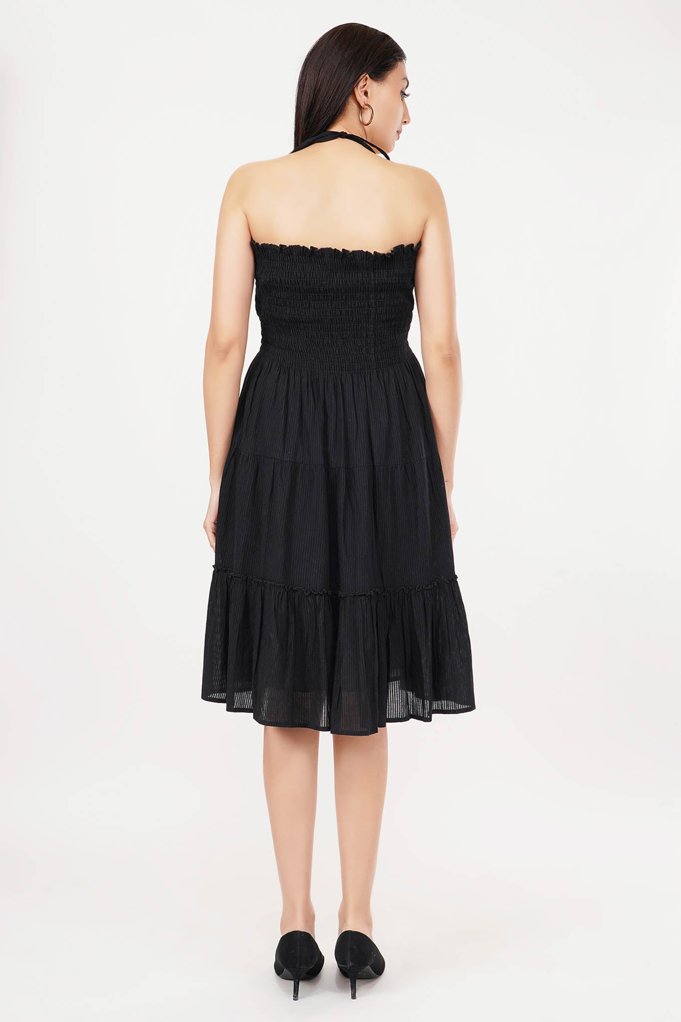 LBD | Black Cotton Summer Dress