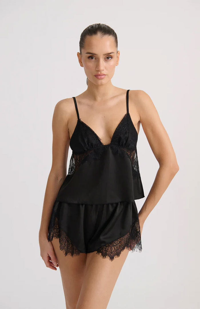 Midnight Whisper | Satin & Lace Couture Nightwear