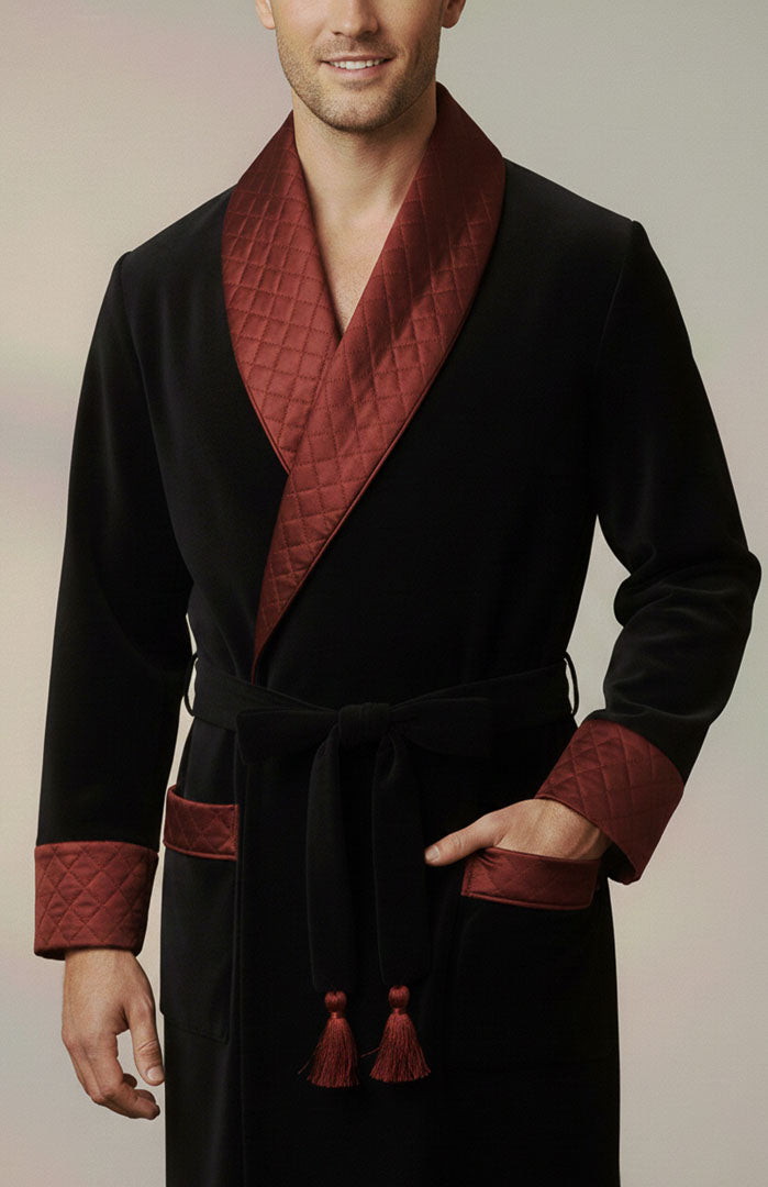 God Father | Quilted Velvet Robe for Men