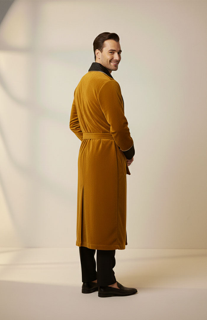 Malt Majesty | Quilted Velvet Robe for Men
