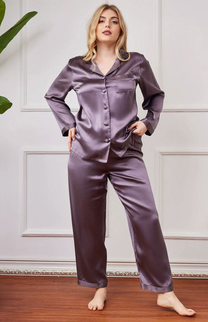 The Mauve Satin | Satin Loungewear Set
