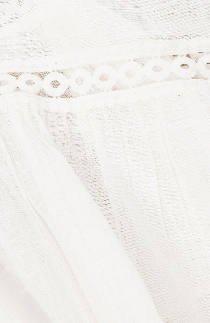 Miley White Co-ord Set | Cotton Linen Blend