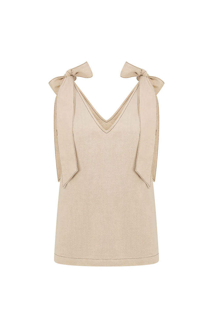 Mia Beige Co-ord Set | Cotton Linen Blend