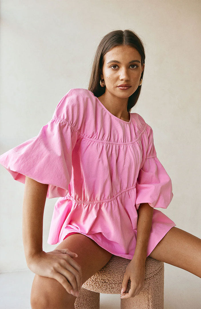 Lara Pink Co-ord Set | Cotton Linen Blend