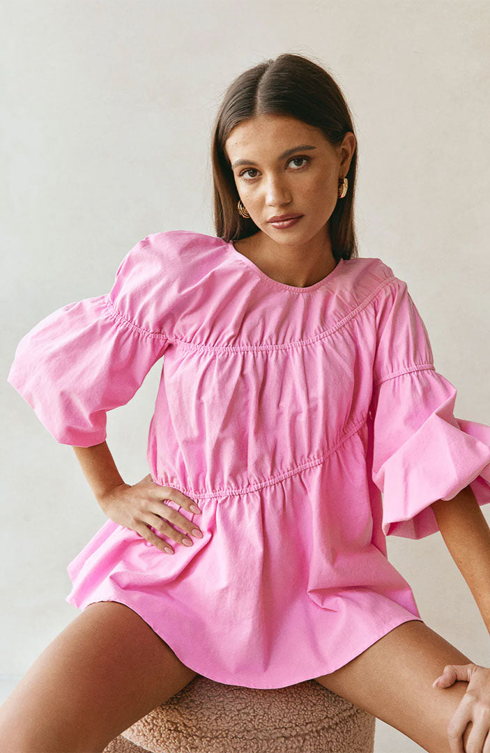 Lara Pink Co-ord Set | Cotton Linen Blend