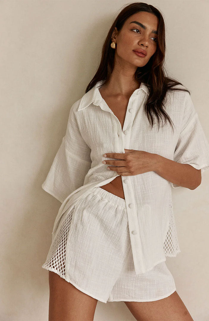 Lulu Ivory Co-ord Set | Cotton Linen Blend