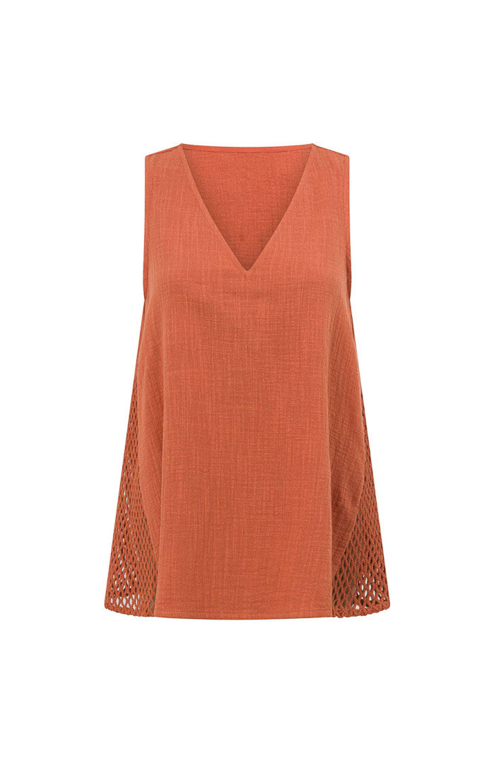 Luna Tangerine Co-ord Set | Cotton Linen Blend