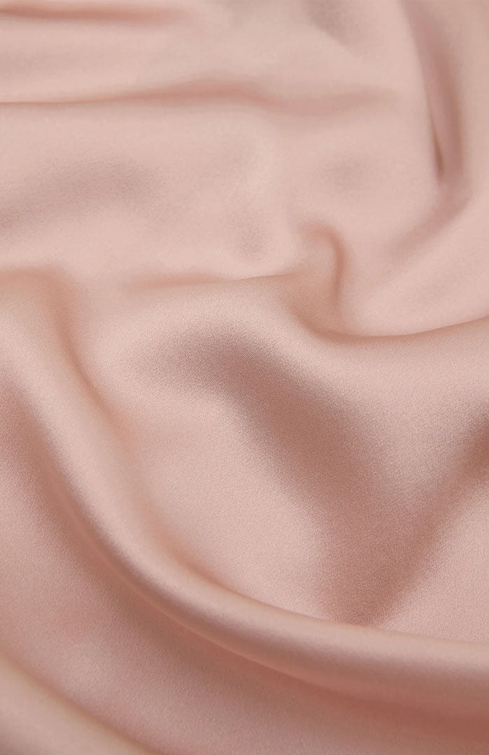 Blush Aura | Baby Pink Satin Loungewear Co-ord Set