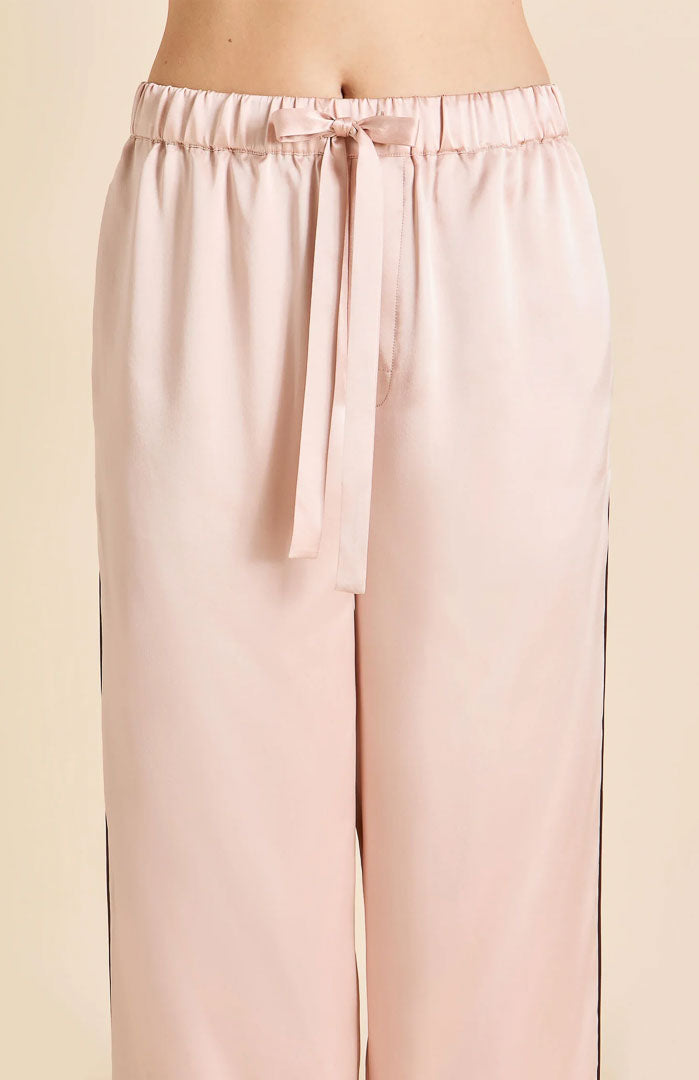 Blush Aura | Baby Pink Satin Loungewear Co-ord Set