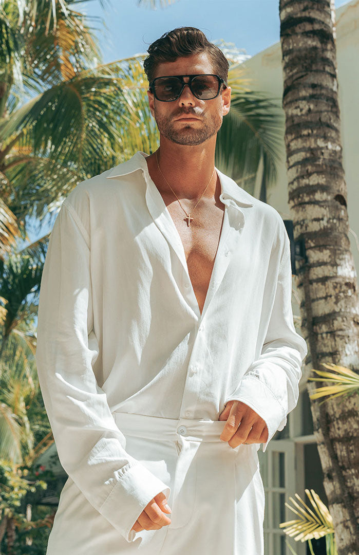The White Lotus | Pristine Linen Tailored Shirt