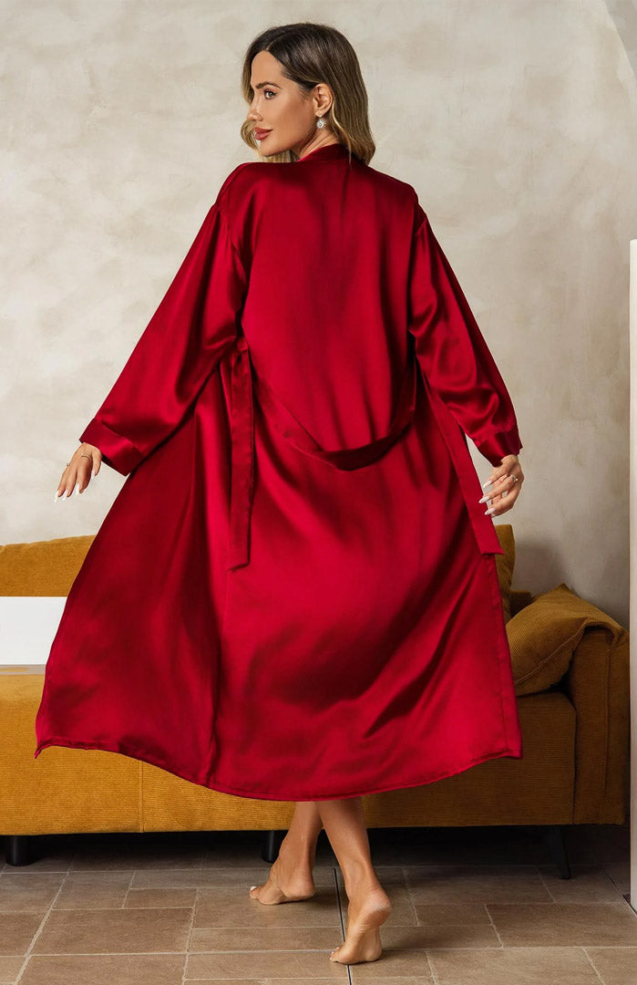 Amour Rouge | Luxury Satin Robe Set