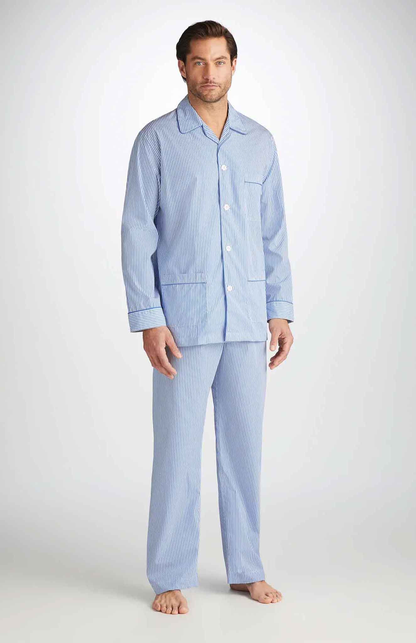 Blue Lines | Blue Lounge Wear Set | 100% Cotton