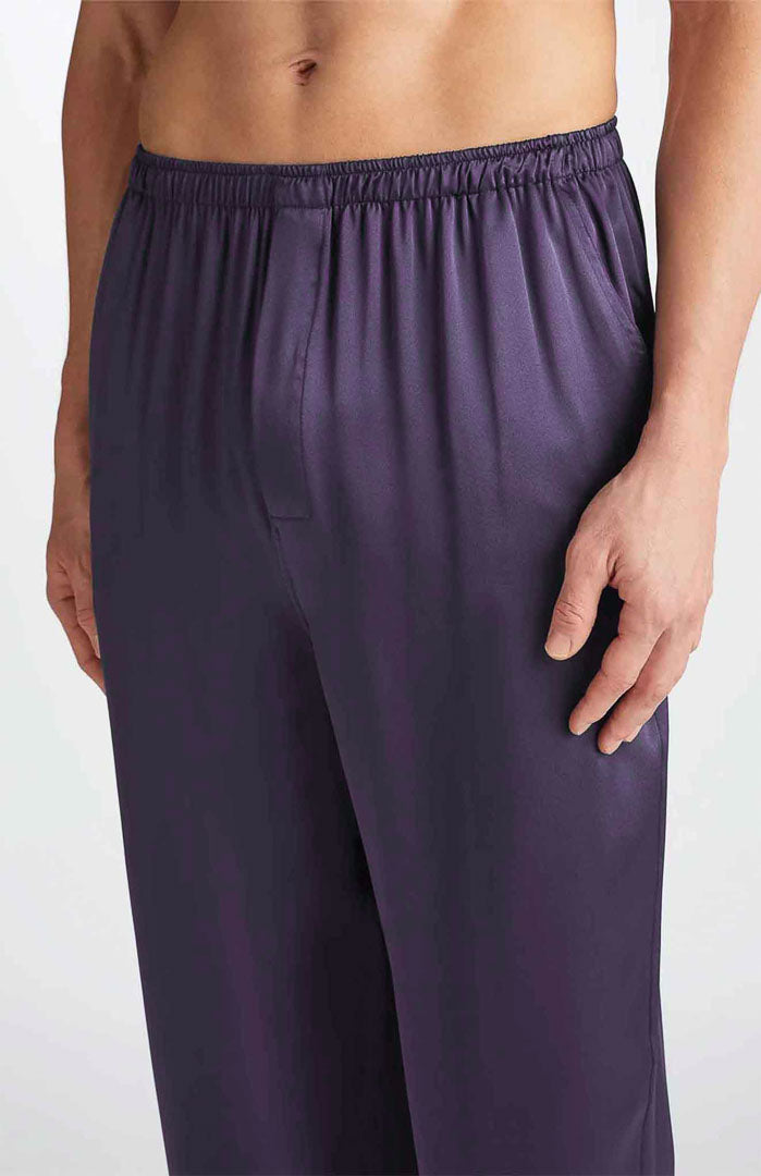 Purple Harmony | Purple Satin Robe and Pyjama