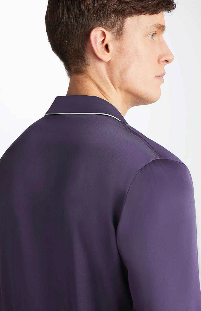 Purple Harmony | Purple Satin Robe and Pyjama