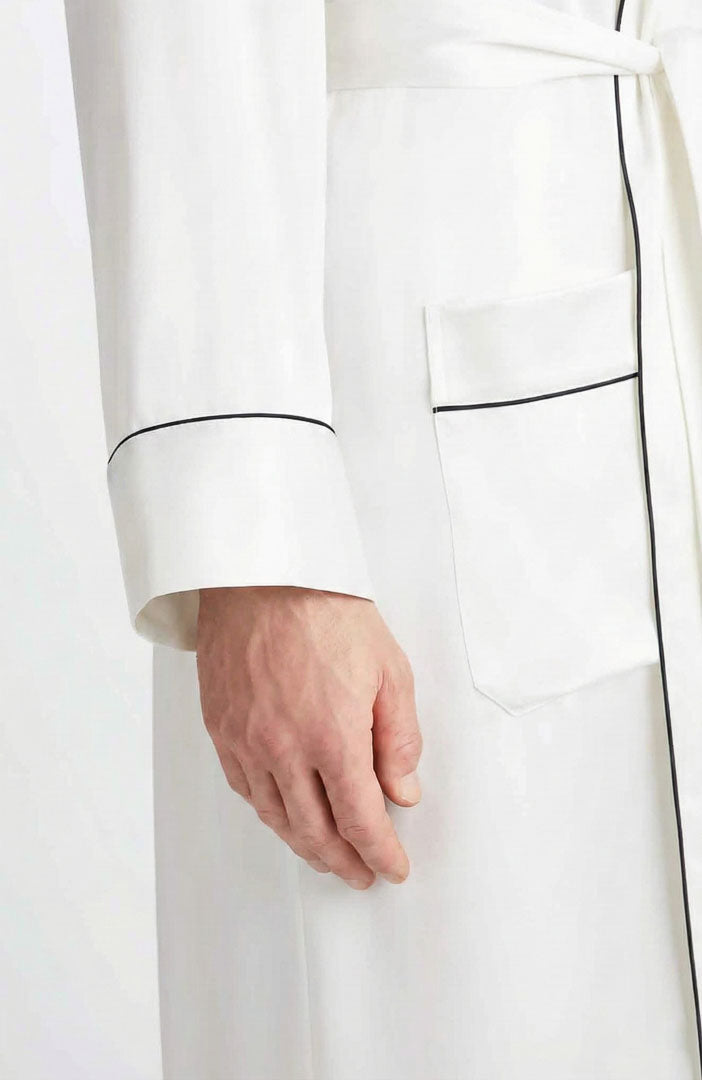 White Harmony | White Satin Robe and Pyjama