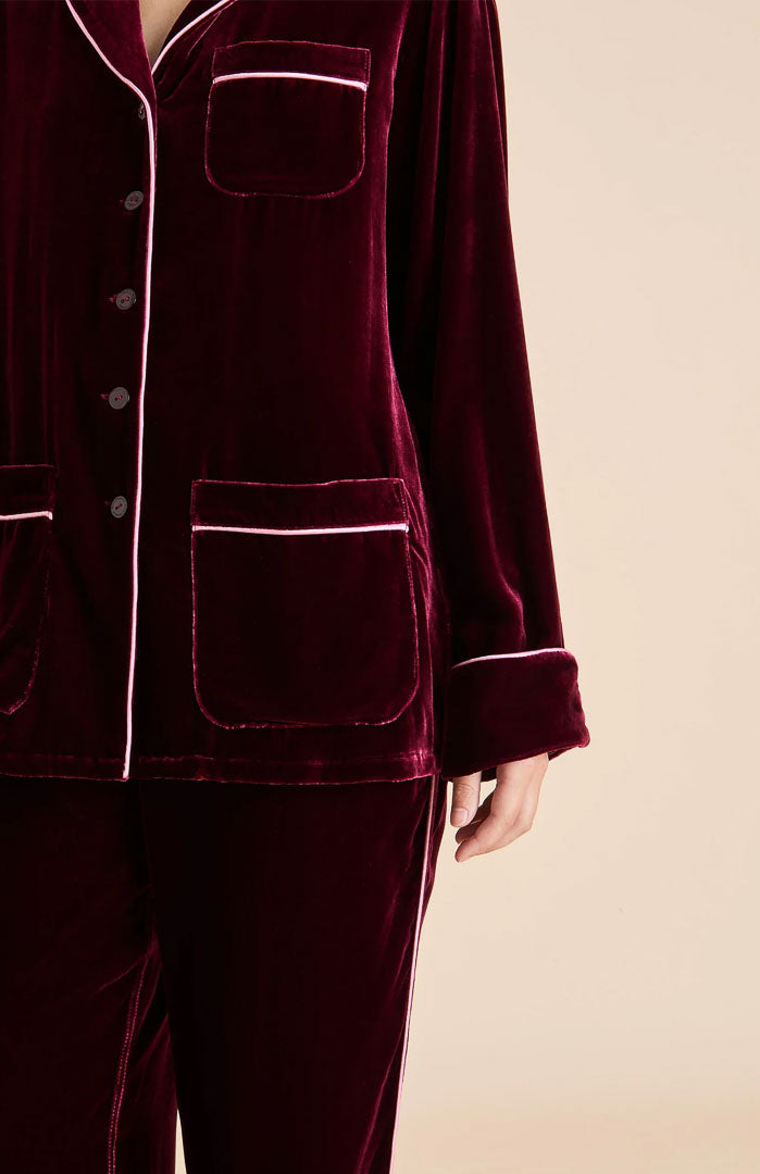 Velours Royale Rouge Blush | Velvet Luxe Lounge Set