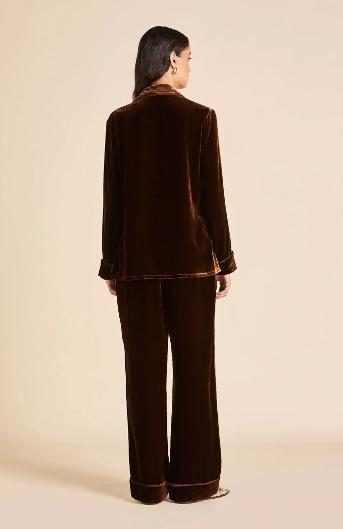 Velours Royale Mocha | Velvet Luxe Lounge Set