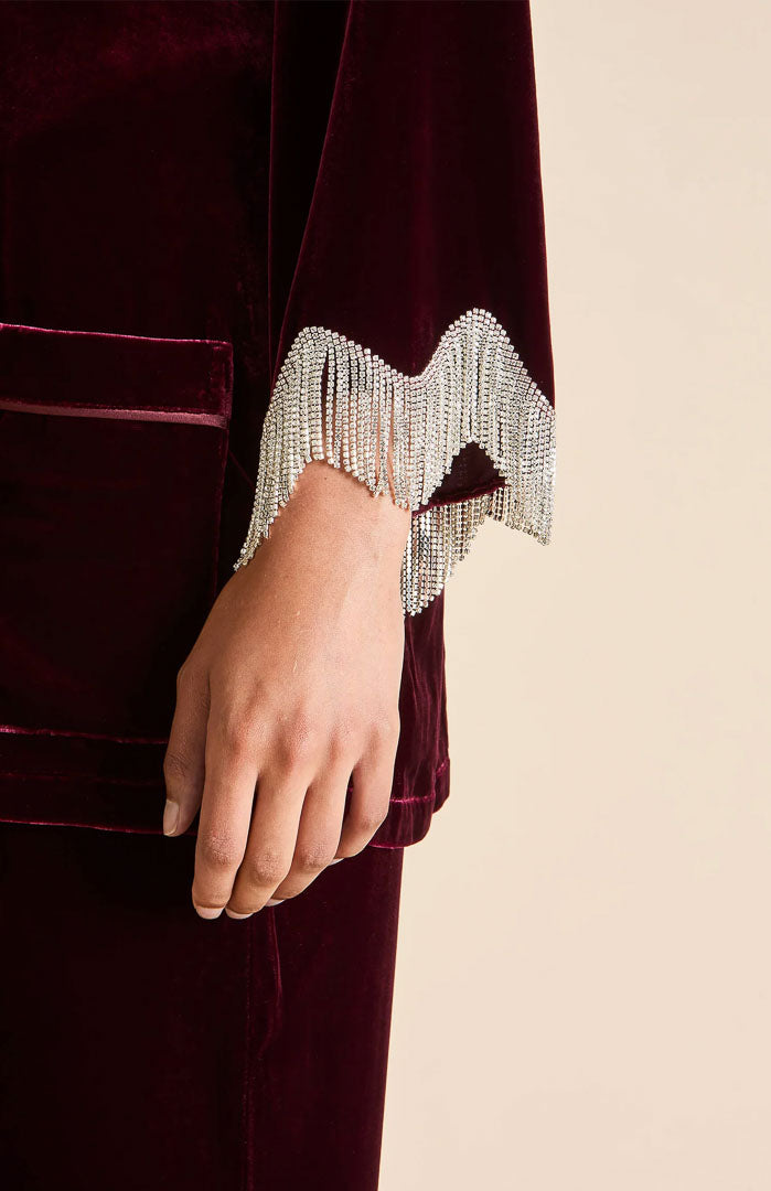 Velours Royale Diana Red | Velvet Luxe Lounge Set