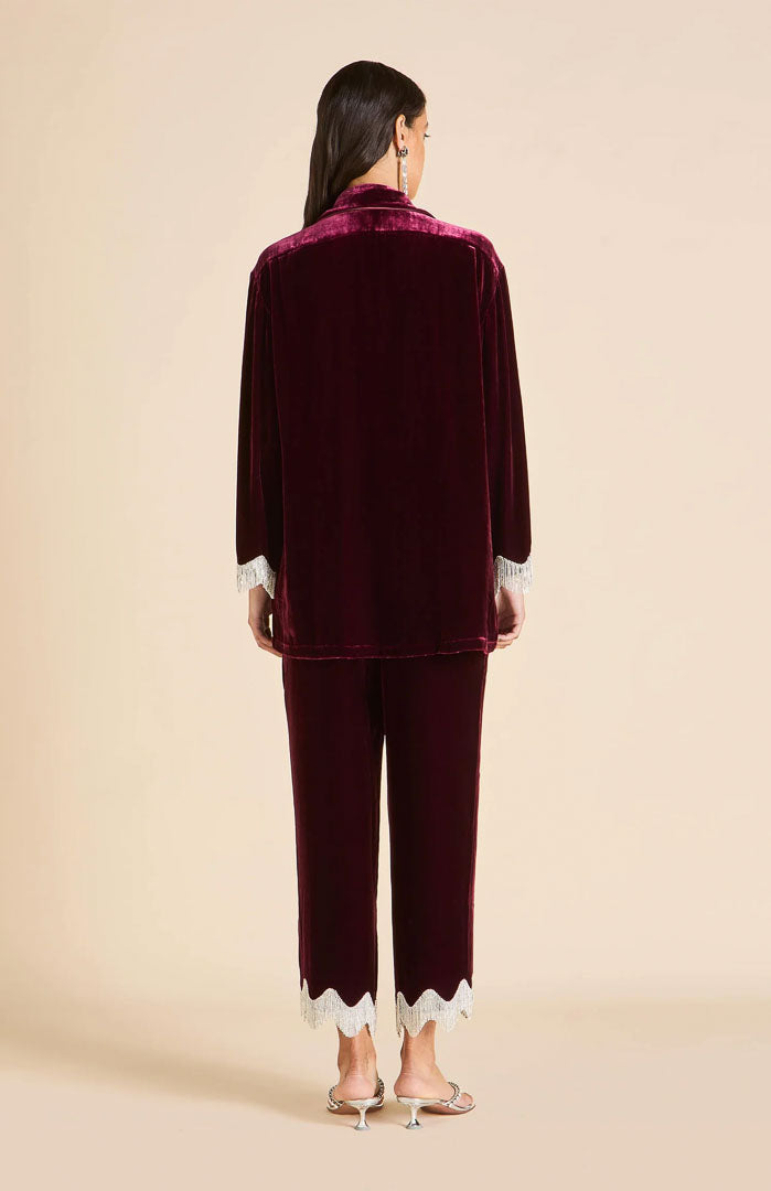 Velours Royale Diana Red | Velvet Luxe Lounge Set