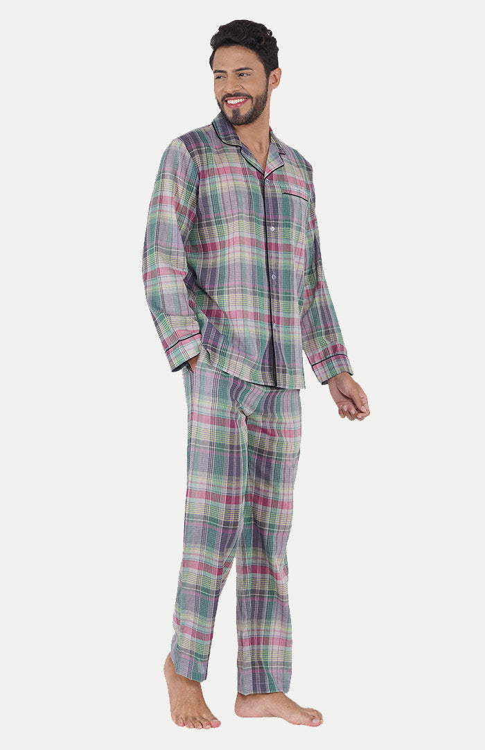 Lavender-_-Checkered-Lounge-Wear-Set-_-100_-Cotton-daywear---sleep-wear---causual-wear---mens-collection