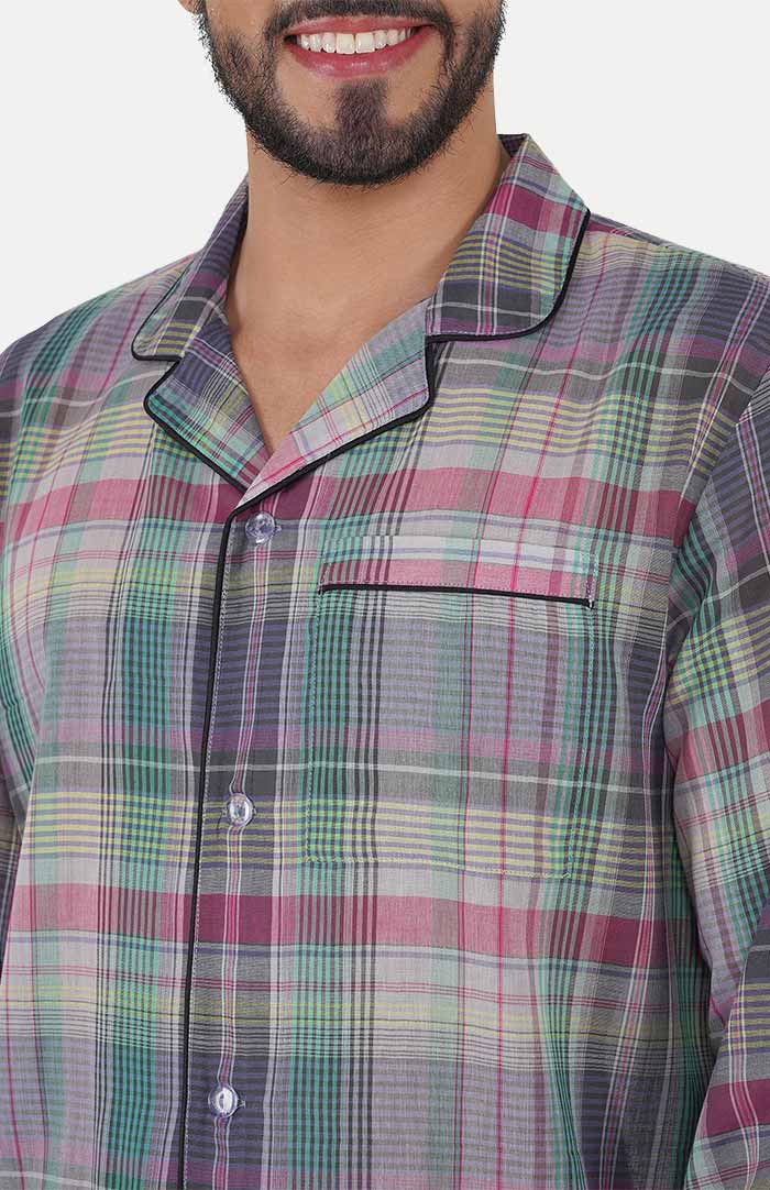 Lavender-_-Checkered-Lounge-Wear-Set-_-100_-Cotton-daywear---sleep-wear---causual-wear---mens-collection