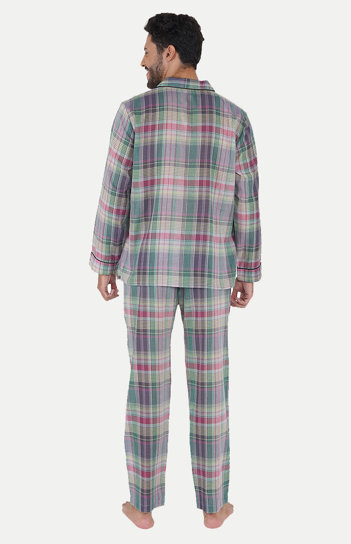 Lavender-_-Checkered-Lounge-Wear-Set-_-100_-Cotton-daywear---sleep-wear---causual-wear---mens-collection