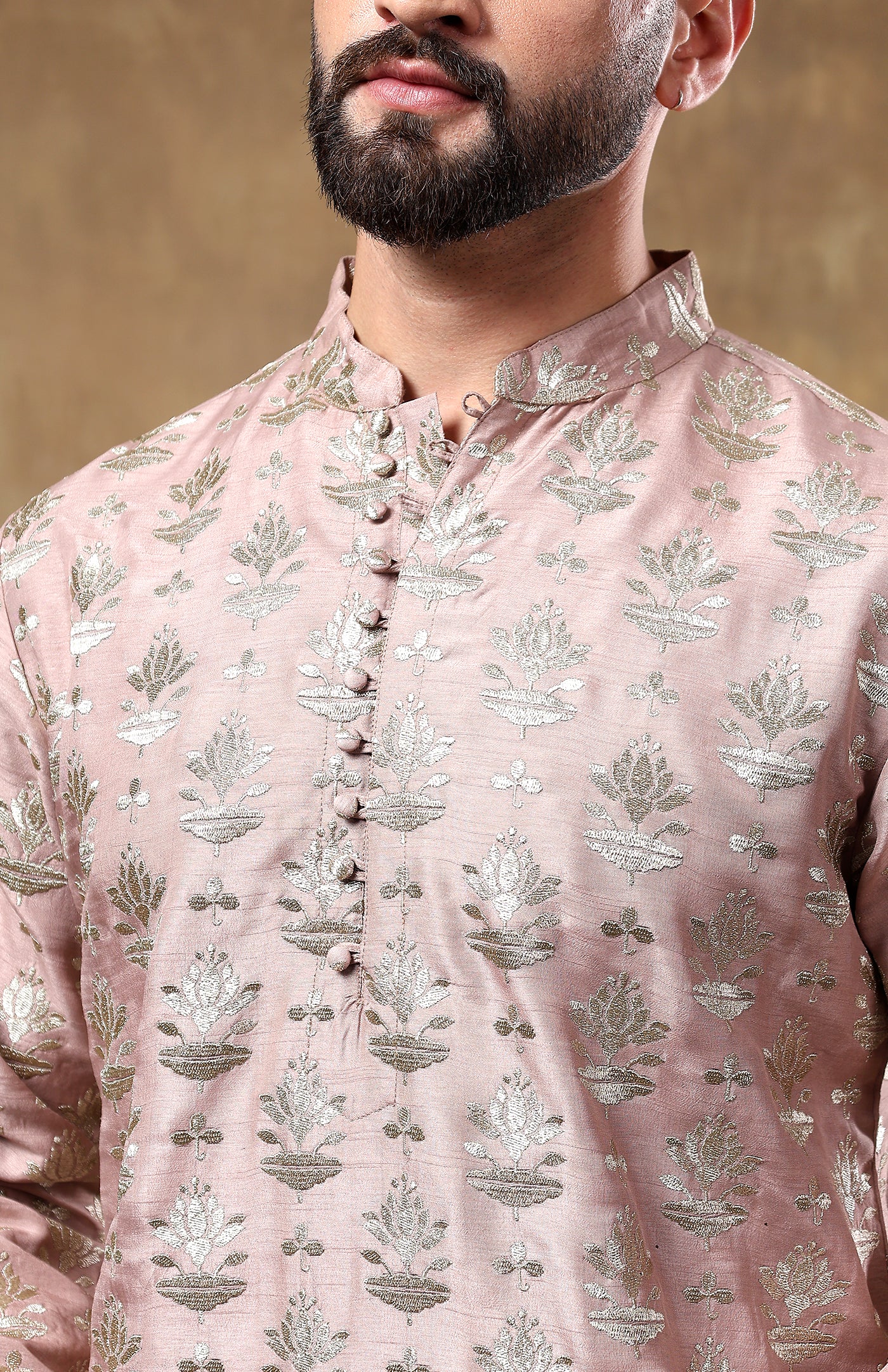 Lotus | Chanderi Raw Silk Kurta